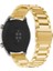 Huawei Watch Gt2 / Gt3 Uyumlu Kordon Paslanmaz Metal Baklalı Kayış, Gold 3