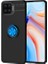 Oppo Reno Uyumlu A73 Kılıf Ravel Silikon Kapak, Siyah-Mavi 1
