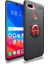 Oppo A7X Uyumlu Kılıf Ravel Silikon Kapak, Siyah-Kırmızı 1