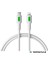 Coral iPhone Uyumlu Power Delivery Type C-Lightning 120 Cm 27 Watt PD Yeşil-Beyaz 2