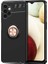 Samsung Galaxy A13 4g Uyumlu Kılıf Ravel Silikon Kapak, Siyah-Rose Gold 1