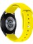 Samsung Galaxy Gear Sport / S2 / S4 Uyumlu Kordon Silikon Yumuşak Esnek Spor Kayış, Sarı 2