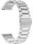 Samsung Galaxy Gear Sport / S2 / S4 Uyumlu Kordon Paslanmaz Metal Baklalı Kayış, Gümüş 4