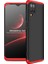 Samsung Galaxy M12 Uyumlu Kılıf Ays Kapak, Siyah-Kırmızı 1