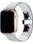 Apple Watch Ultra Uyumlu Kordon Paslanmaz Seramik Metal Kayış, Beyaz 5