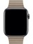 Apple Watch 2/3/4/5/6/7/8/9/se Ultra Uyumlu Kordon Suni Deri Mıknatıslı Kayış, Gold 3