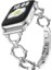 Apple Watch 3/Ultra Uyumlu Kordon Paslanmaz Metal Halkalı Kayış, Gümüş 1