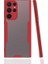 Samsung Galaxy S22 Ultra Uyumlu Kılıf Parfe Kapak, Kırmızı 1