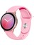 Samsung Galaxy Watch 3 Uyumlu Kordon Silikon Yumuşak Esnek A+ Kalite Spor Kayış, Pembe 2