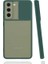 Samsung Galaxy S22 Plus Uyumlu Kılıf Lensi Kapak, Koyu Yeşil 1