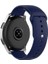 Samsung Galaxy Watch 3 Uyumlu Kordon Silikon Yumuşak Esnek A+ Kalite Spor Kayış, Lacivert 3