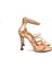 (Shoes) Taş Biye Detaylı 3 Bant Topuklu Kadın Ayakkabı Ros 4