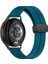 Samsung Galaxy Watch Gear S3 / Gear S4 Uyumlu Kordon Silikon Magnetik Toka Spor Kayış, Turkuaz 3
