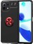 Xiaomi Mi 11 Lite Uyumlu Kılıf Ravel Silikon Kapak, Siyah-Kırmızı 1