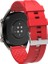 Samsung Galaxy Watch Gear S3/ Gear S4 Uyumlu Kordon Silikon Spor Suya Dayanıklı Kayış, Kırmızı 3