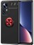Xiaomi Mi 12 Pro Uyumlu Kılıf Ravel Silikon Kapak, Siyah-Kırmızı 1