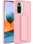 Xiaomi Redmi Note 10 Pro Uyumlu Kılıf Qstand Kapak, Pembe 1