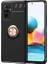 Xiaomi Redmi Note 10 Pro Uyumlu Kılıf Ravel Silikon Kapak, Siyah-Rose Gold 1