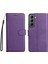 Kart Yuvası Klasik Düz Renk Yüksek ile Samsung Galaxy S22 Için Flip Case (Yurt Dışından) 1