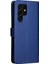 Kart Yuvası ile Samsung Galaxy S22 Ultra Klasik Düz Renk Için Flip Case (Yurt Dışından) 4