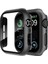 Apple Watch Uyumlu Kasa ve Ekran Koruyucu Sert Silikon Renkli 360 Sert Pc Klasik Gard 01, Siyah 5