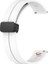 Samsung Galaxy Watch Gear S3 / Gear S4 Uyumlu Kordon Silikon Magnetik Toka Spor Kayış, Beyaz 5
