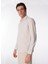 Slim Fit Gömlek Yaka Çizgili Bej Erkek Gömlek Demo Tst Tropea 1