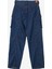 Yüksek Bel Geniş Paça Bol Kesim Koyu Indigo Kadın Denim Pantolon DT10544 2