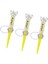 Golf Ekipmanları ile 3 Golf Tees Düşük Sürtünmeli Çapa Uygulama I 90 mm Sarı (Yurt Dışından) 1