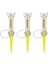 Golf Ekipmanları ile 3 Golf Tees Düşük Sürtünmeli Çapa Uygulama I 90 mm Sarı (Yurt Dışından) 4