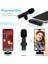 K9L2 IPhone Lightning Wireless Kablosuz Mikrofon Çiftli Siyah Yaka Mikrofonu 4