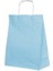 Büküm Saplı Kraft Kağıt Karton Hediyelik Çanta Poşet Torba - Mavi - 25X31 Cm. - 5 Adetlik 1 Paket 3