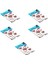 Baskılı Mini Blok Poşet Torba - No : 1 - 22X35 Cm. - Beyaz - 100 Adetlik 5 Paket 1