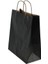 Büküm Saplı Kraft Kağıt Çanta Karton Hediyelik Poşet Torba - Siyah - 18X24 Cm. - 5 Adetlik Paket 4