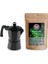 Genova Espresso Kahve 250 gr. & Moka Pot 3 Cup. (Siyah) 1. Set 1