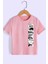 Erkek Çocuk Tişört %100 Pamuk Anime Baskılı Siyah Beyaz Pembe Çocuk T-Shirt 5