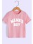 Erkek Çocuk Tişört %100 Pamuk Mama's Boy Beyaz Siyah Pembe Çocuk T-Shirt 5