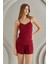Bordo Weekend Bra Form Şort Takım 1