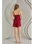 Bordo Weekend Bra Form Şort Takım 4