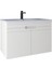 Meta 91 cm Lavabo Dolabı Kapaklı Bianco KB710060 1