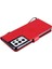 Kart Yuvası Klasik Düz Renk ile Samsung Galaxy S21 Ultra Için Flip Case (Yurt Dışından) 4
