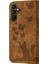 Samsung Galaxy Case 5g Tutucu Kapak Kabartmalı Kelebek Kedi Flip (Yurt Dışından) 5