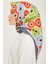 Çiçek Desenli Twill İpek Eşarp 24Ya9106 54 54 2