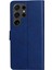 Kart Yuvası Klasik Düz Renk ile Samsung Galaxy S24 Ultra Için Flip Case (Yurt Dışından) 5
