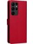 Samsung Galaxy S23 Ultra Klasik Düz Renk Iş Cüzdan Için Flip Case (Yurt Dışından) 5