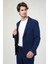 Lacivert Slim Fit Mono Yaka Ceket 1