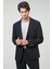 Siyah Slim Fit Mono Yaka Ceket 2
