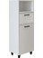 Çamaşır Sepetli Banyo Dolabı, Çok Amaçlı Çekmeceli Dolap 45 cm 1