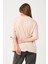 Kadın Bisiklet Yaka Baskılı Oversize T-Shirt 4