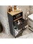 Çamaşır Sepetli Banyo Dolabı, Çok Amaçlı Çekmeceli Dolap 45 cm 2